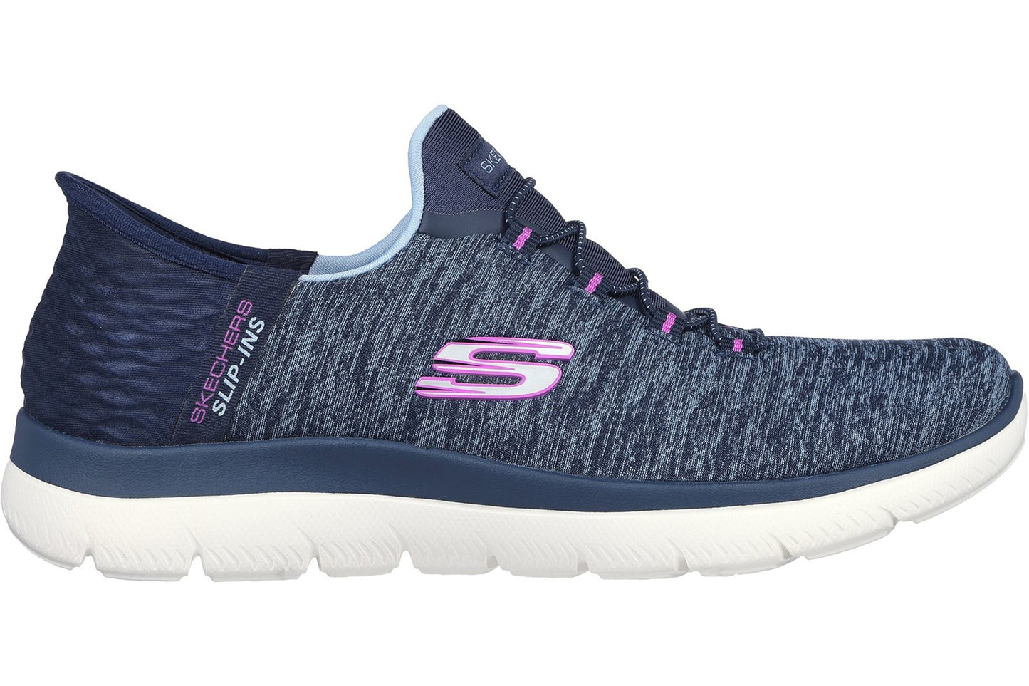 Skechers Slip-Ins Summits Dazzling  Navy/Purple Womens Sports