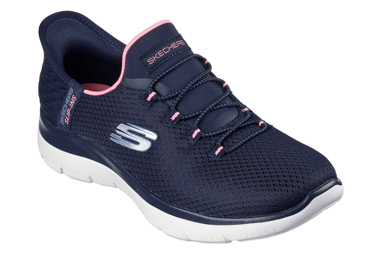 Skechers Slip-Ins Summits Diamond  Navy/Pink Womens Sports