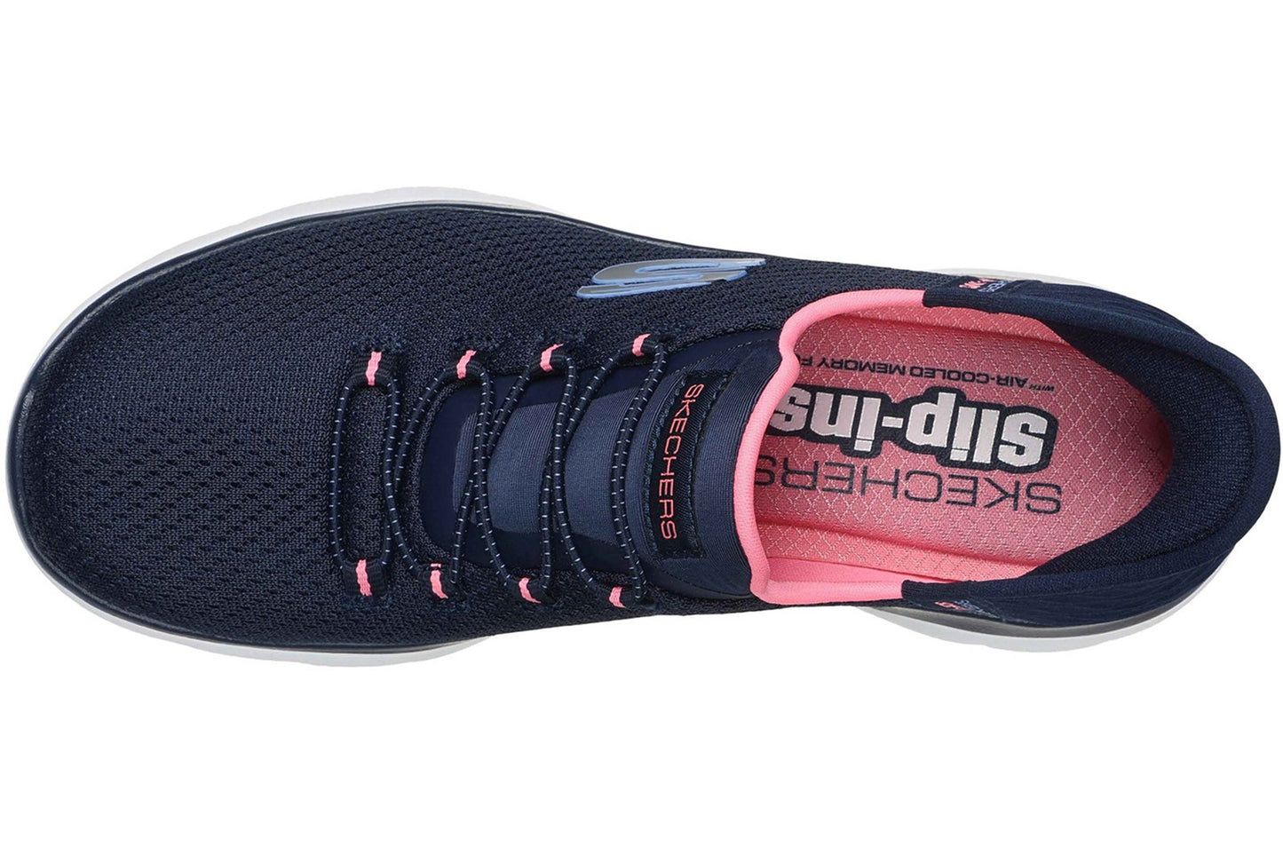 Skechers Slip-Ins Summits Diamond  Navy/Pink Womens Sports