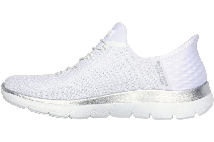 Skechers Slip-Ins Summits Diamond  White/Silver Womens Sports