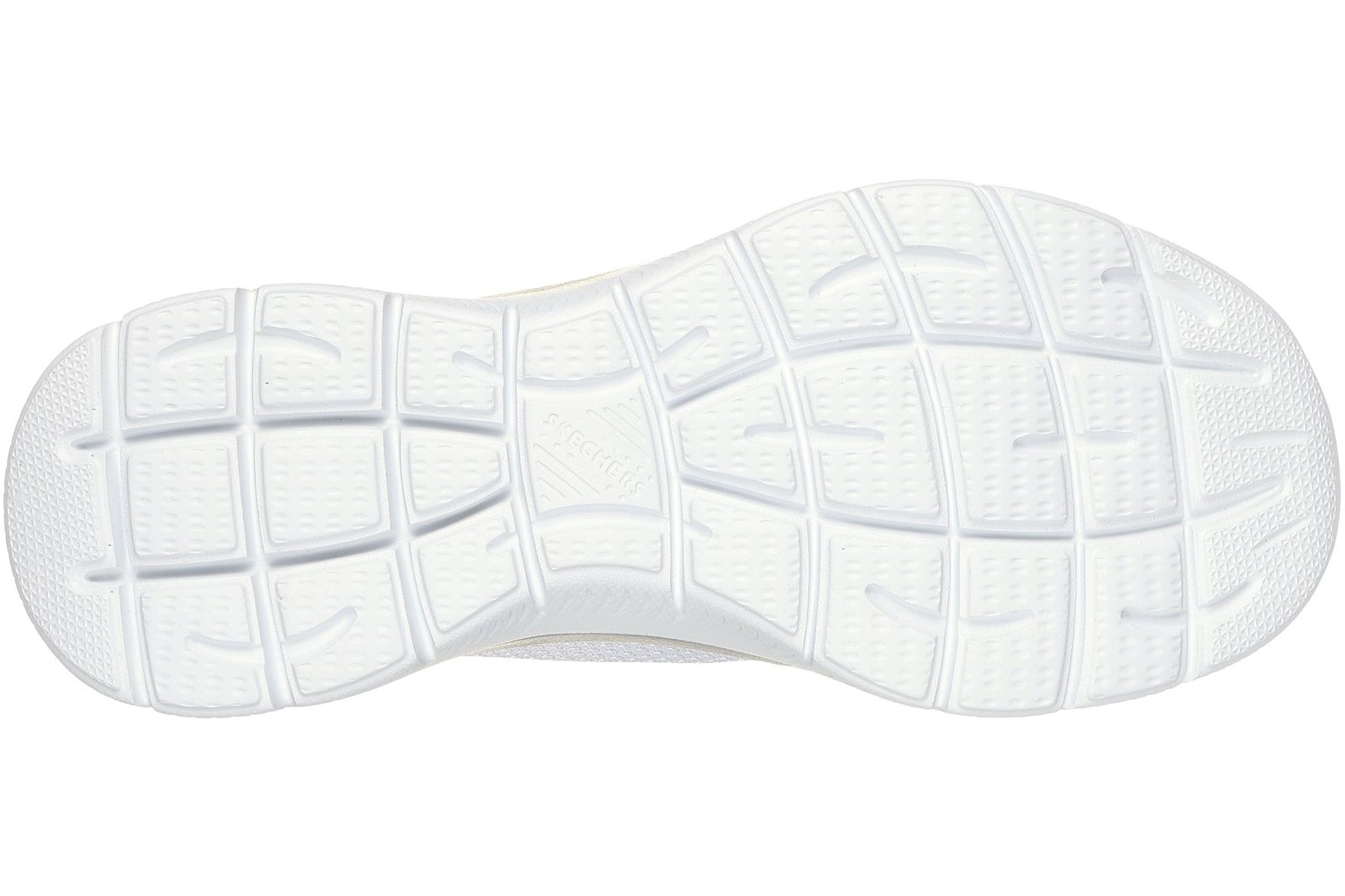 skechers-summits-diamond-dream-ladies-sports-white-silver-sole