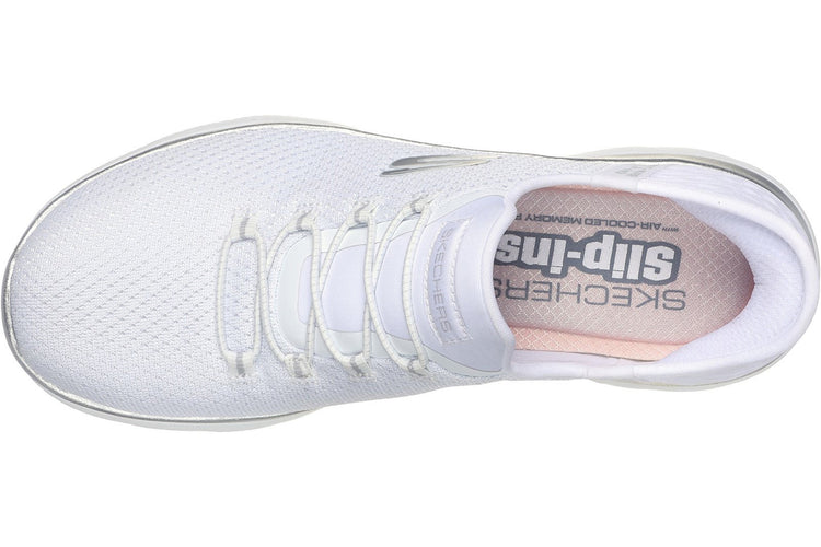 Skechers Slip-Ins Summits Diamond  White/Silver Womens Sports