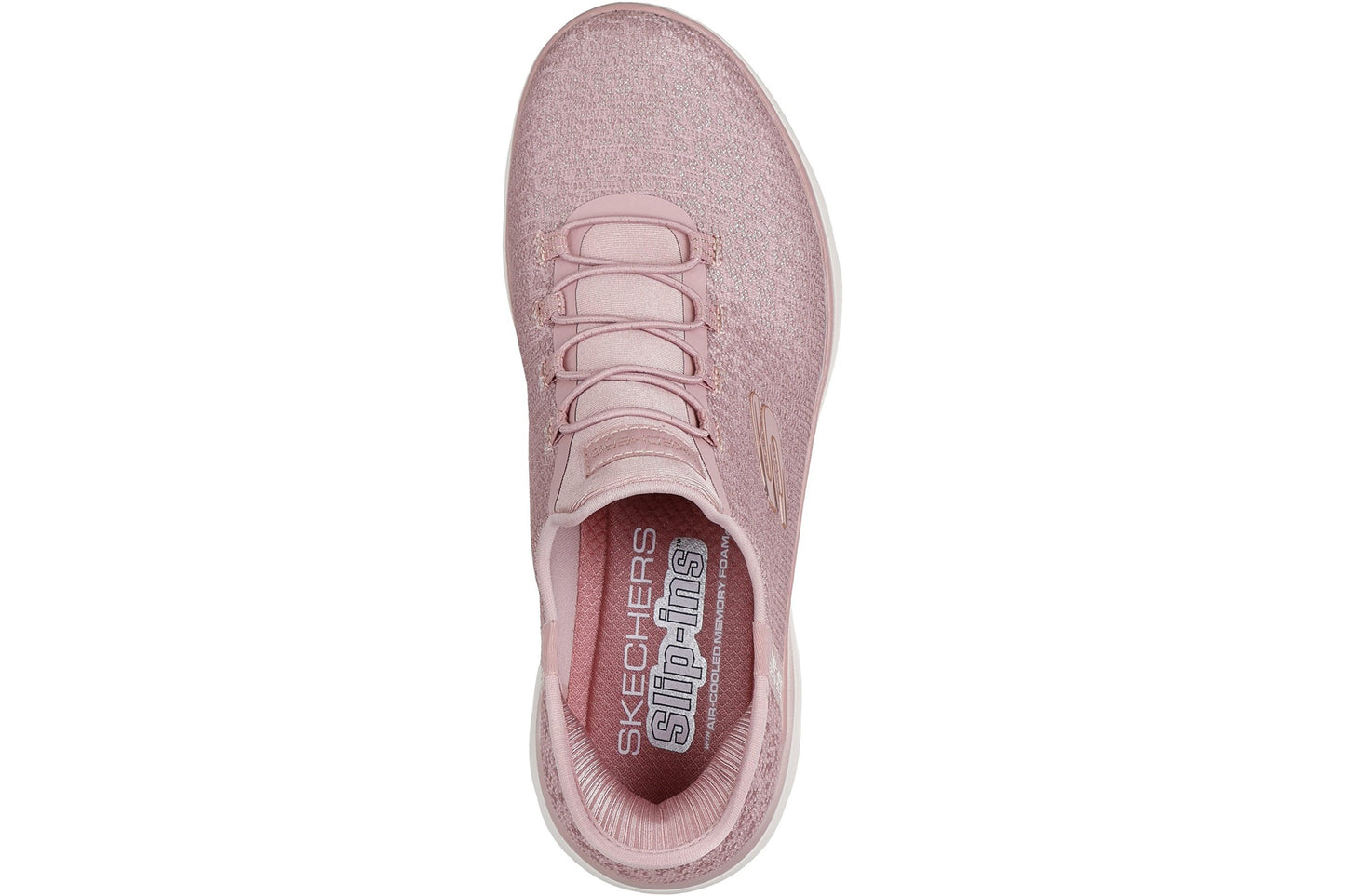 Skechers Slip-Ins Summits Lunar Glow Mauve Mesh/Rose Gold Trim Womens Fashion Trainers
