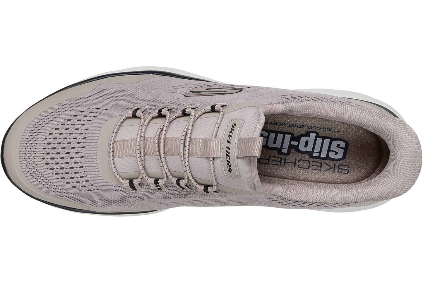 Skechers Summits Top Rate Taupe/Black Mens Trainers