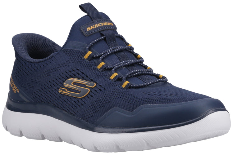 Skechers Summits Top Rate Navy/Yellow Mens Sports