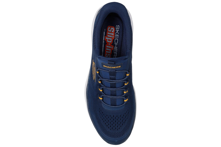 Skechers Summits Top Rate Navy/Yellow Mens Sports