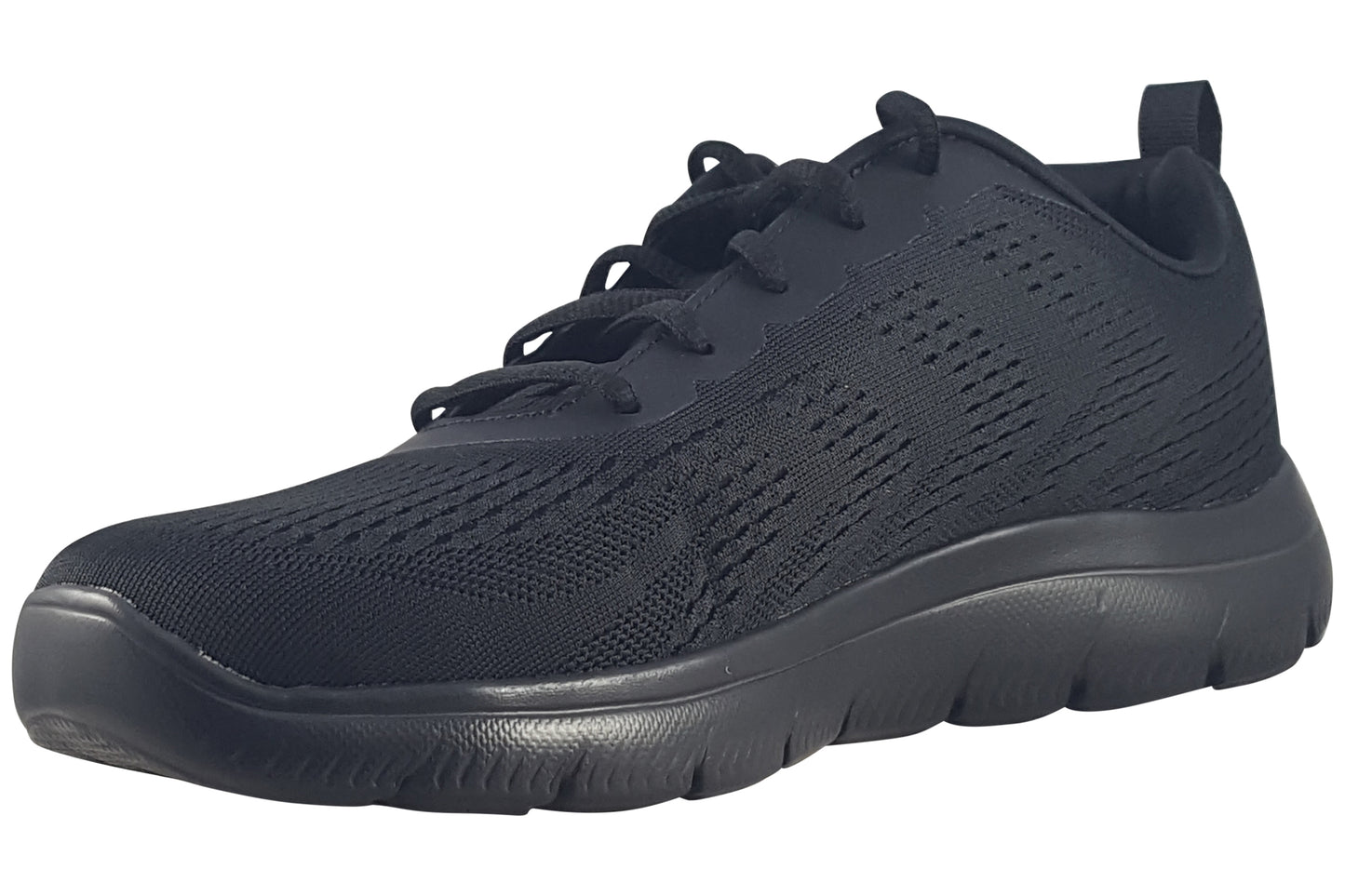 skechers summits torre black trainers left