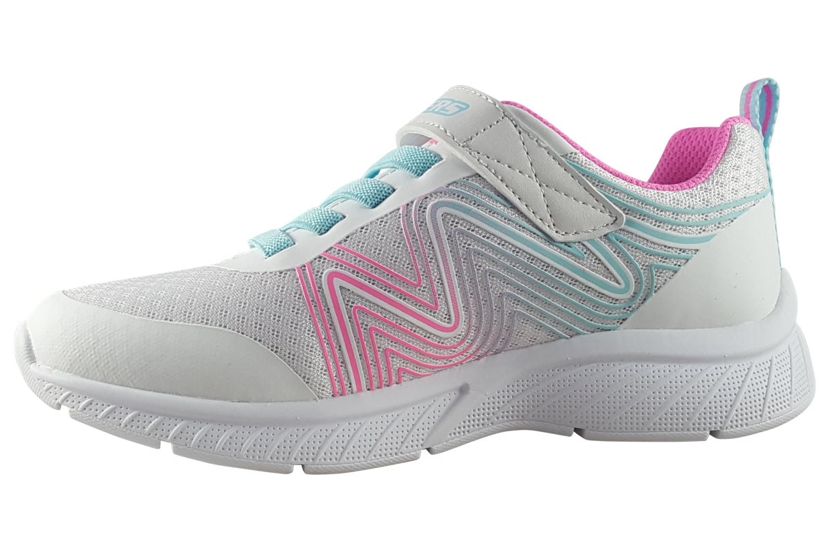 skechers-swirl-sweet-303535l-white-multi-trainers-left