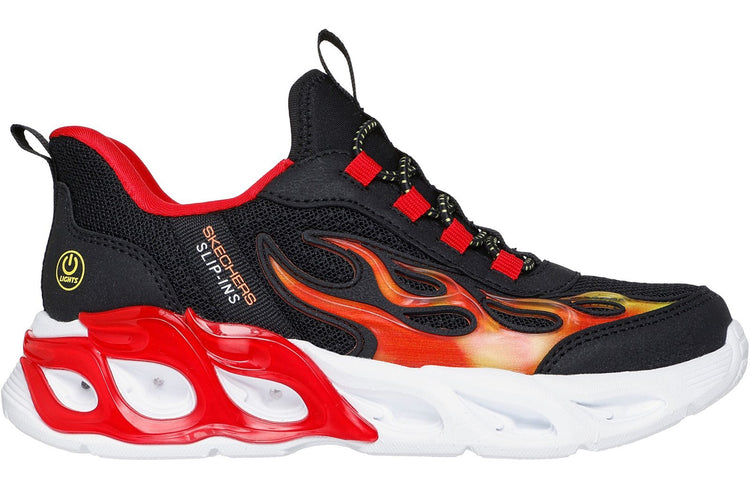 Skechers Thermo-Flash 2 Heat-Brisk Black/Red & Yellow Trim Boys Sports