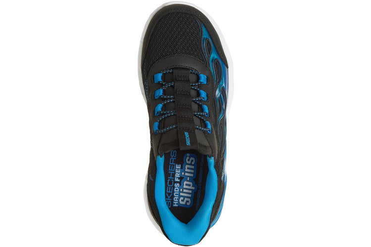 Skechers Thermo Flash 2 Heat-Brisk Black Synthetic/Blue Trim Boys Sports