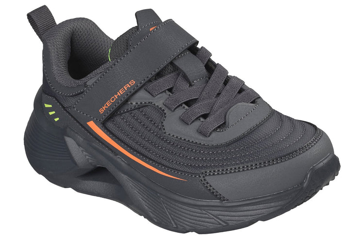 Skechers Tidal Tech Stream Rush Charcoal/Orange & Yellow Trim Boys Sports