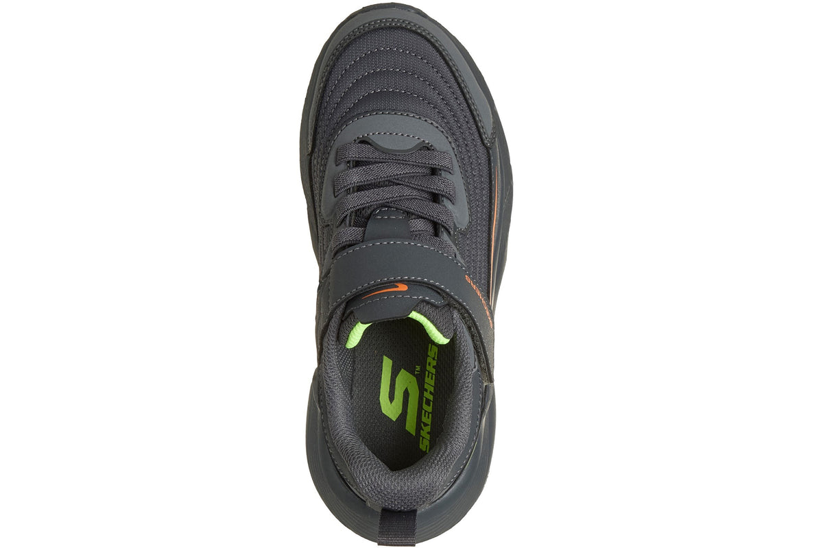 Skechers Tidal Tech Stream Rush Charcoal/Orange & Yellow Trim Boys Sports