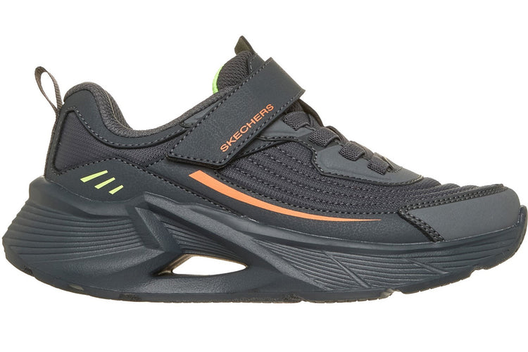 Skechers Tidal Tech Stream Rush Charcoal/Orange & Yellow Trim Boys Sports