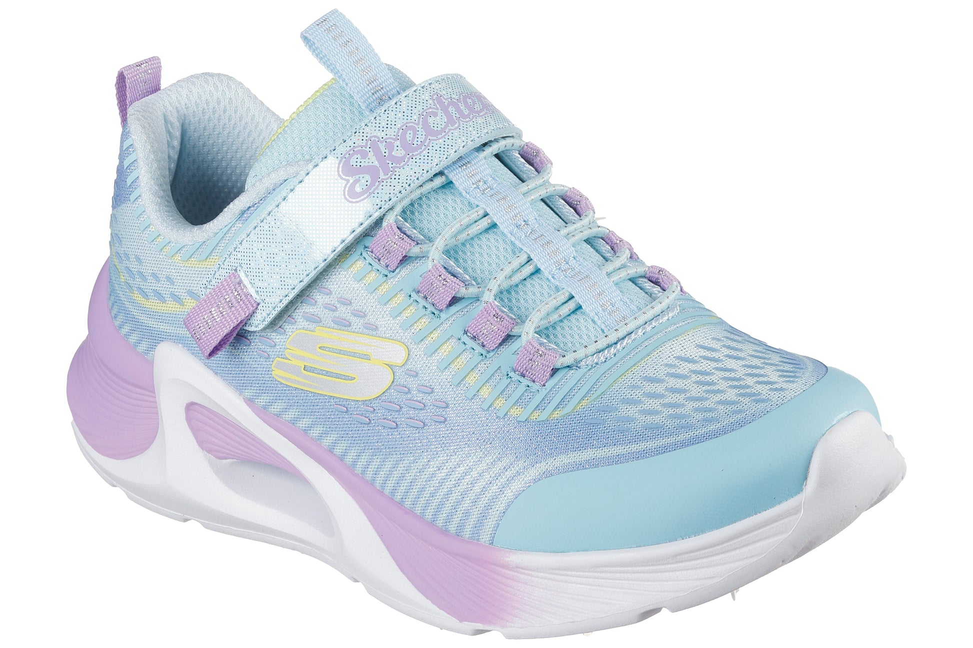 skechers-tide-tech-303896l-girls-trainers-mint-multi-right-angle