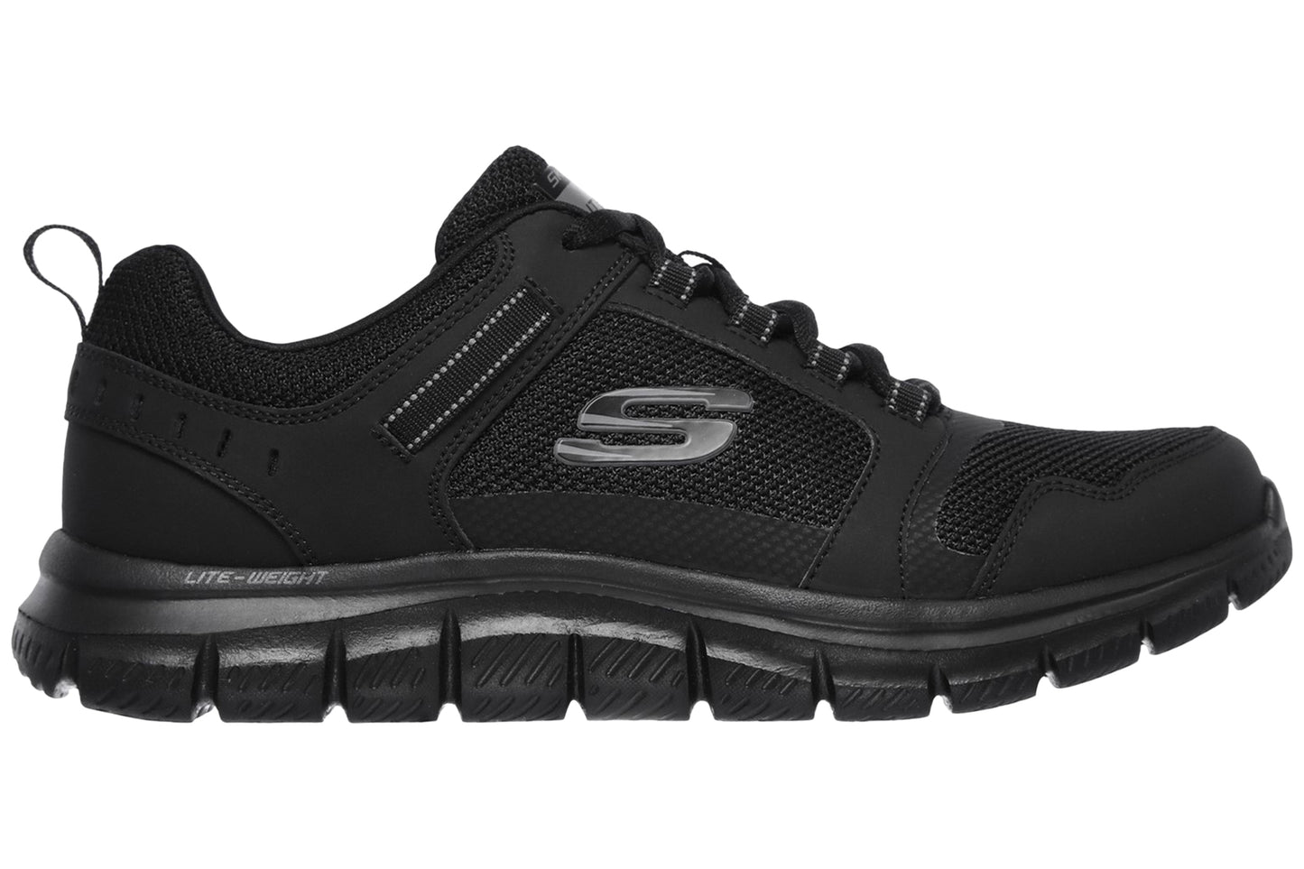 Skechers Track Knockhill Black Mens Trainers