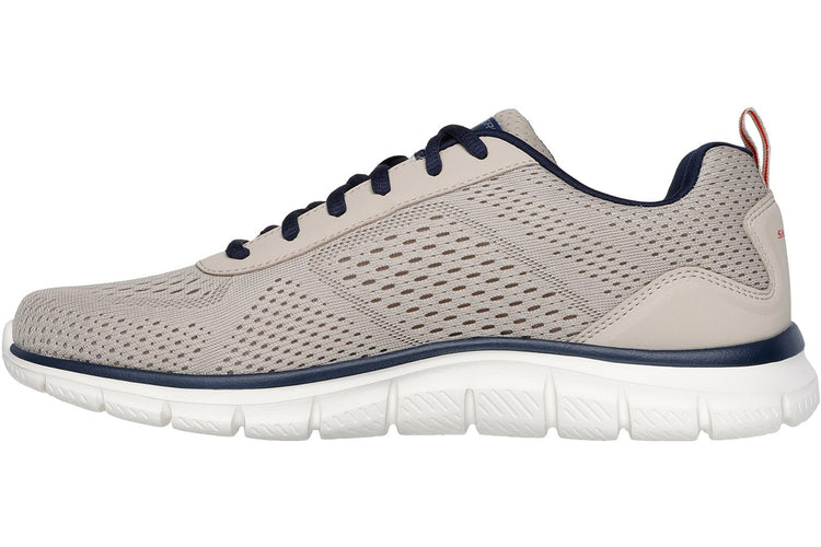 Skechers Track Leshur Taupe/Navy Mens Trainers