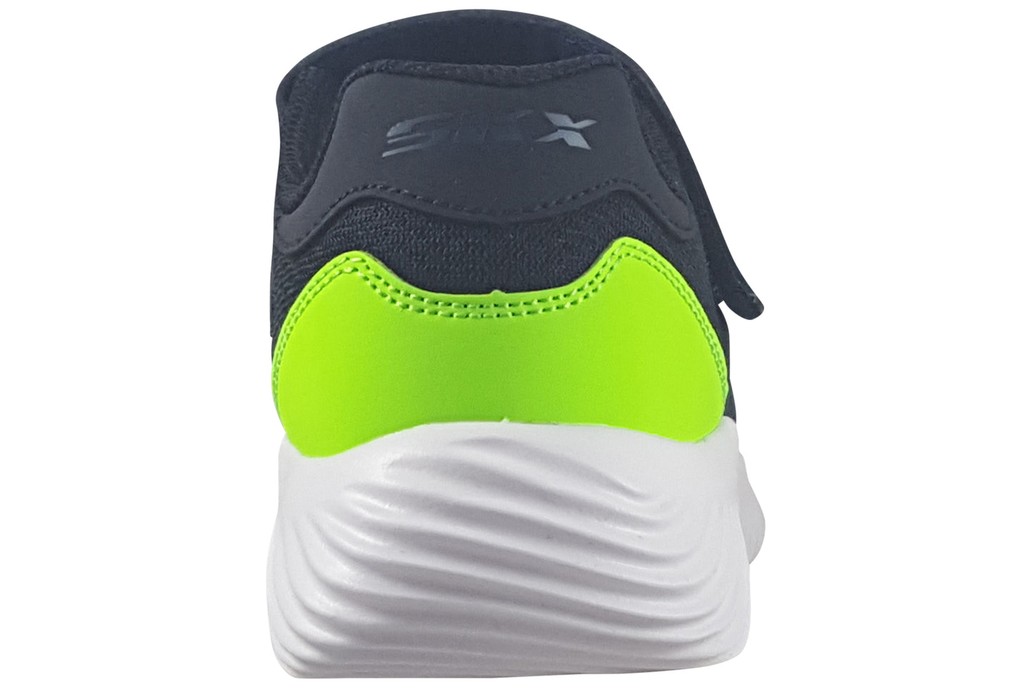 skechers trekzic 403980l boys trainers navy lime back