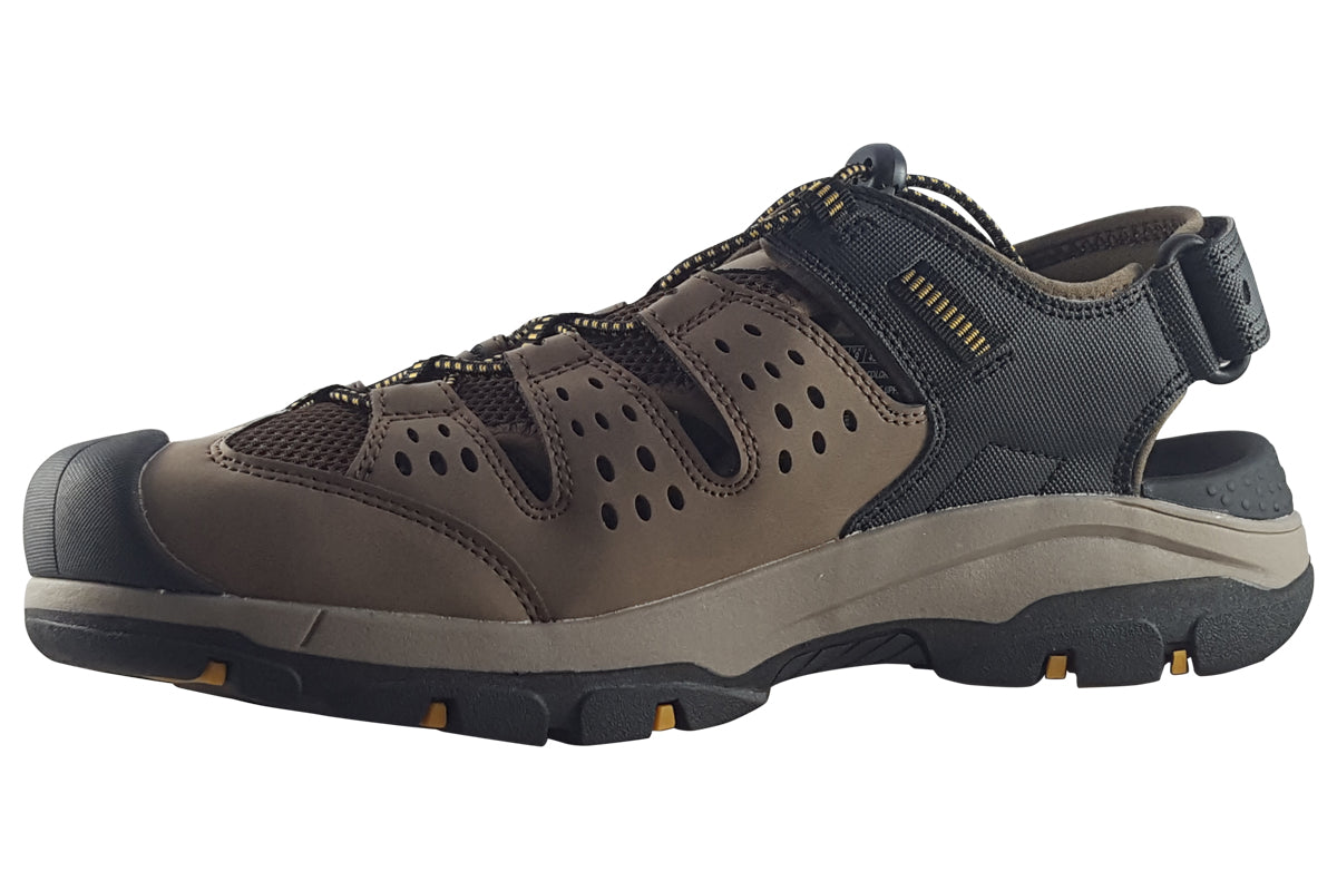 skechers tresman menard brown sandals left