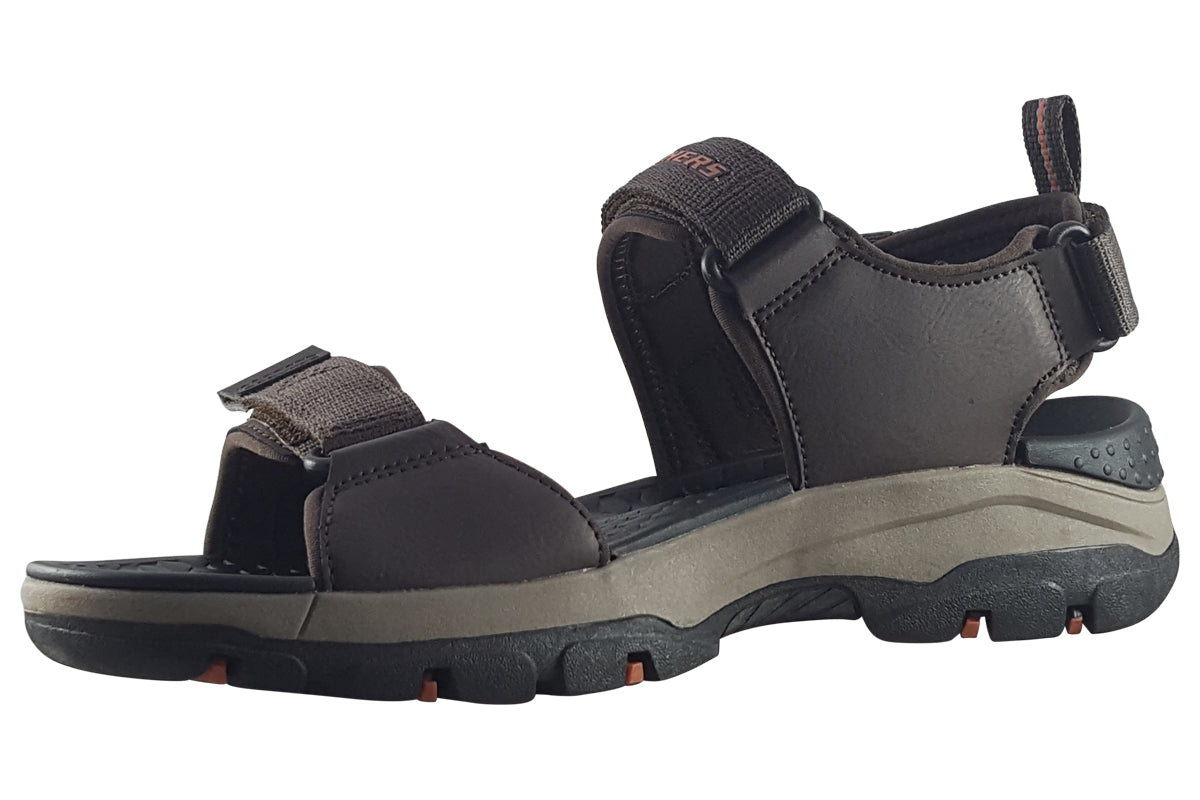 skechers tresmen ryer choc sandals left