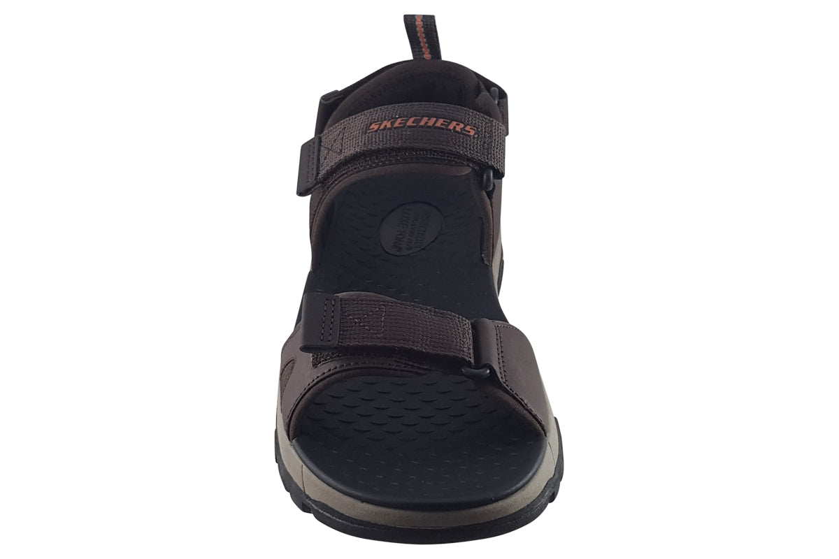 skechers tresmen ryer choc sandals top