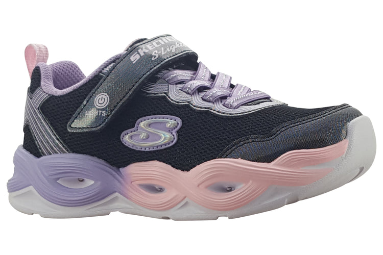 Skechers Twisty Glow 303717L Black/Multi Girls Sports