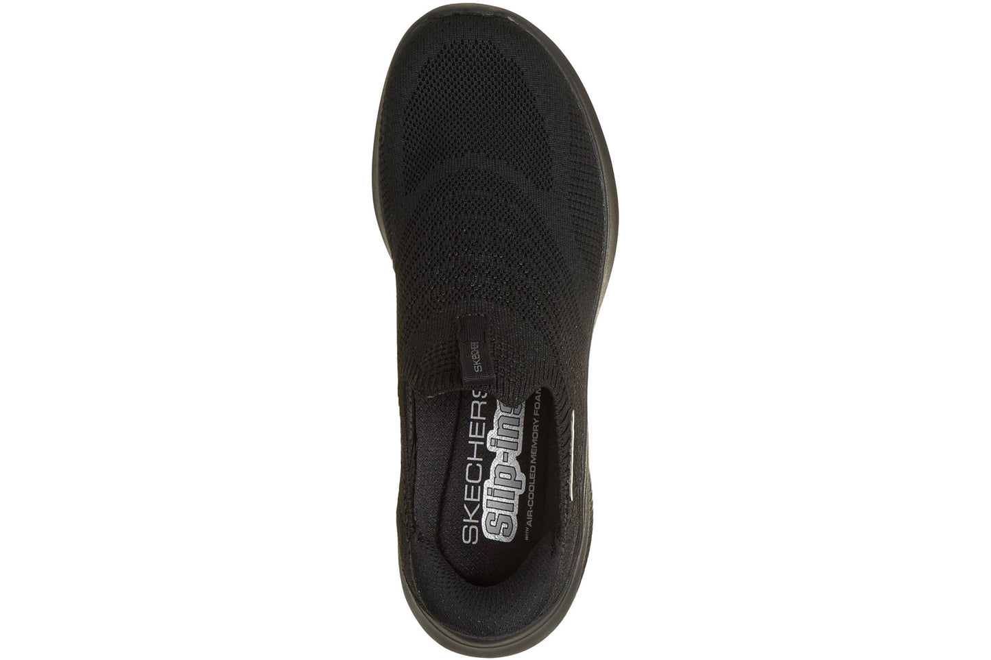 Skechers Slip-Ins Ultra Flex 4.0 Pure Dream Black Knit/Trim Womens Fashion Trainers