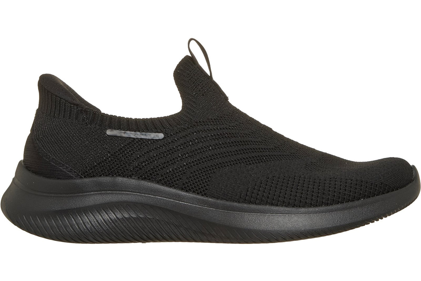 Skechers Slip-Ins Ultra Flex 4.0 Pure Dream Black Knit/Trim Womens Fashion Trainers