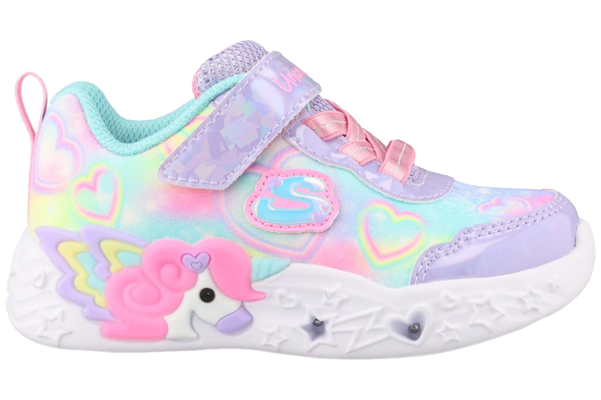 skechers-unicorn-charmer-303064n-girls-trainers-lavender-multi-right