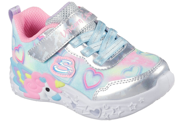 Skechers Unicorn Charmer 303064N Girls Sports Silver/Multi
