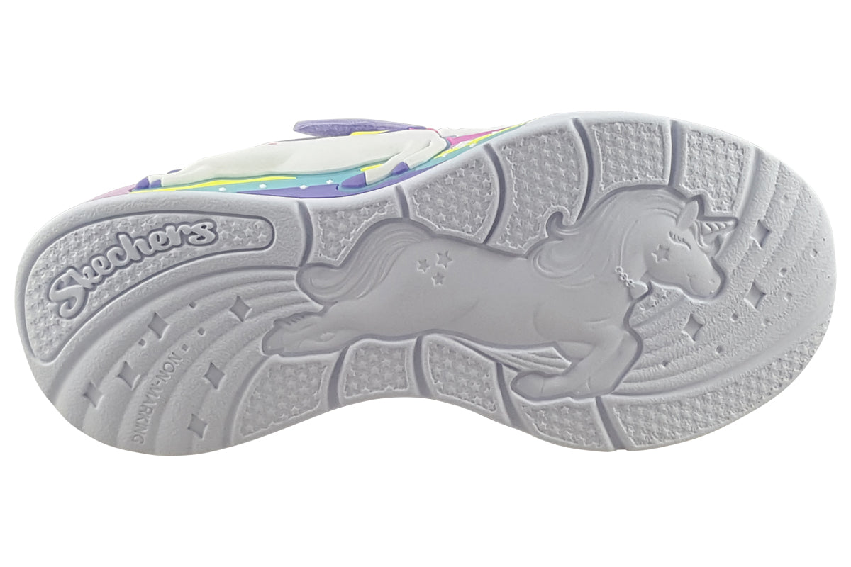 skechers unicorn chaser lavender trainers sole