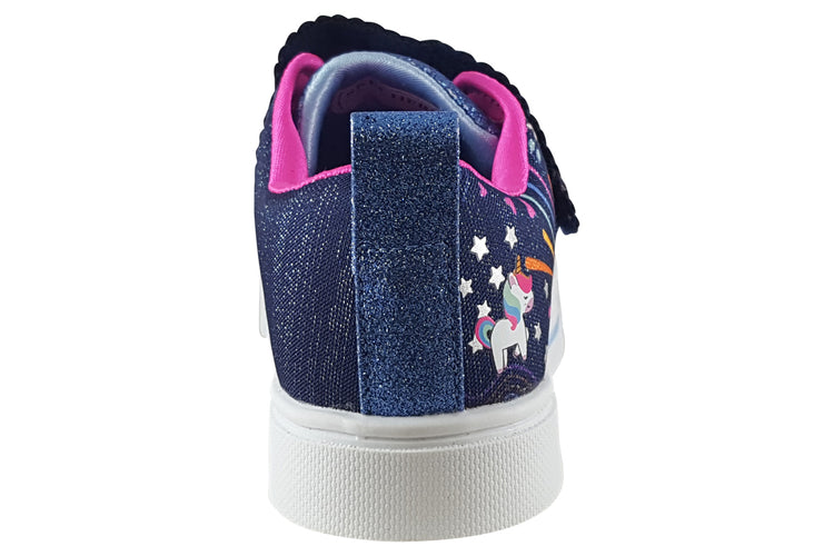 Skechers Unicorn Sunshine 314802L Navy Multi Girls Canvas