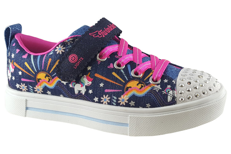 Skechers Unicorn Sunshine 314802L Navy Multi Girls Canvas