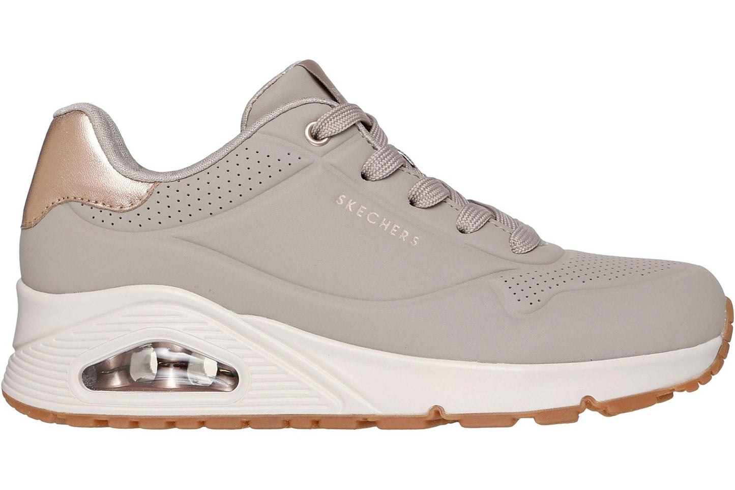 Skechers UNO 177094 Taupe Womens Fashion Trainers