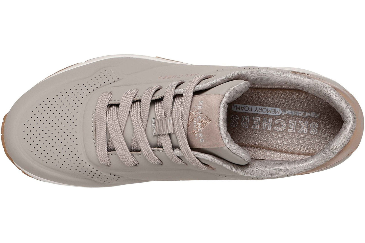 Skechers UNO 177094 Taupe Womens Fashion Trainers
