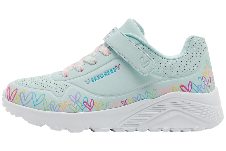Skechers Uno Li Heart Craze 314091L Light Blue/Multi Girls Sports