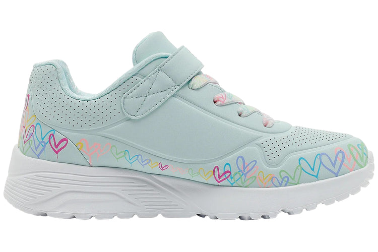 Skechers Uno Li Heart Craze 314091L Light Blue/Multi Girls Sports