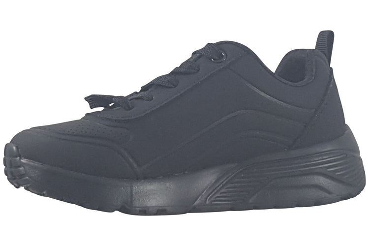 Skechers Uno Lite Easy Zip BTS 310387L Black Girls School Shoes