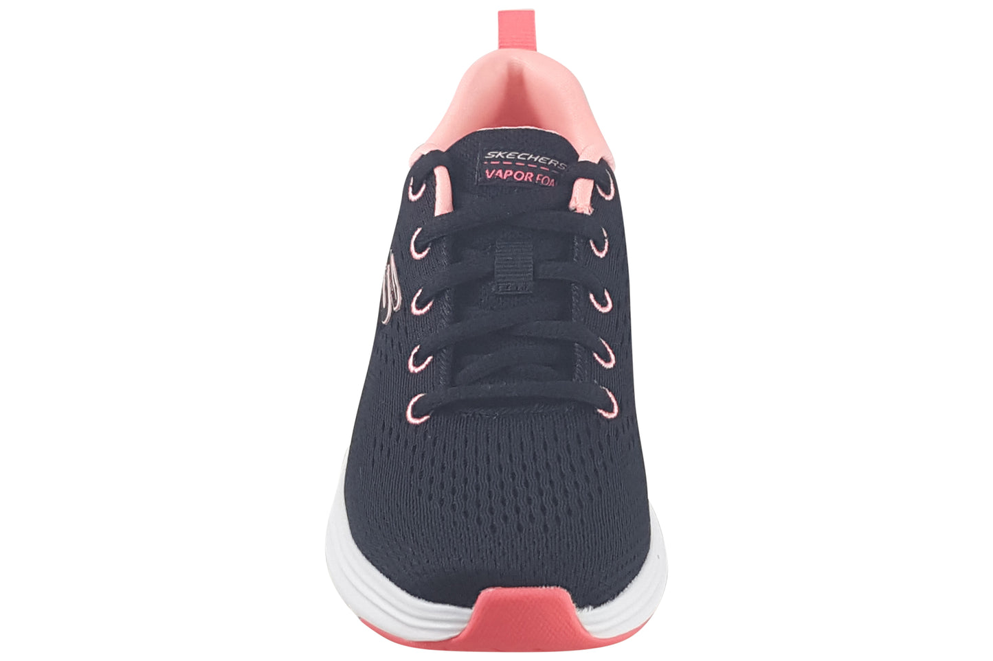 skechers vapor foam girls trainers black pink top