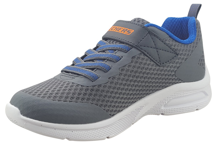 Skechers Vaptix Microspec 403818L Charcoal/Blue Boys Sports