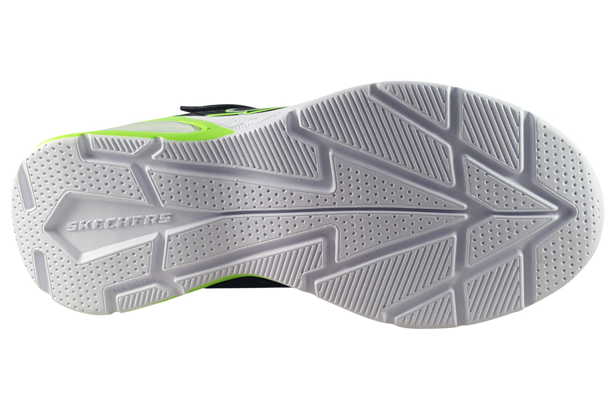 skechers vodrox micromax ii 403932l black lime trainers sole