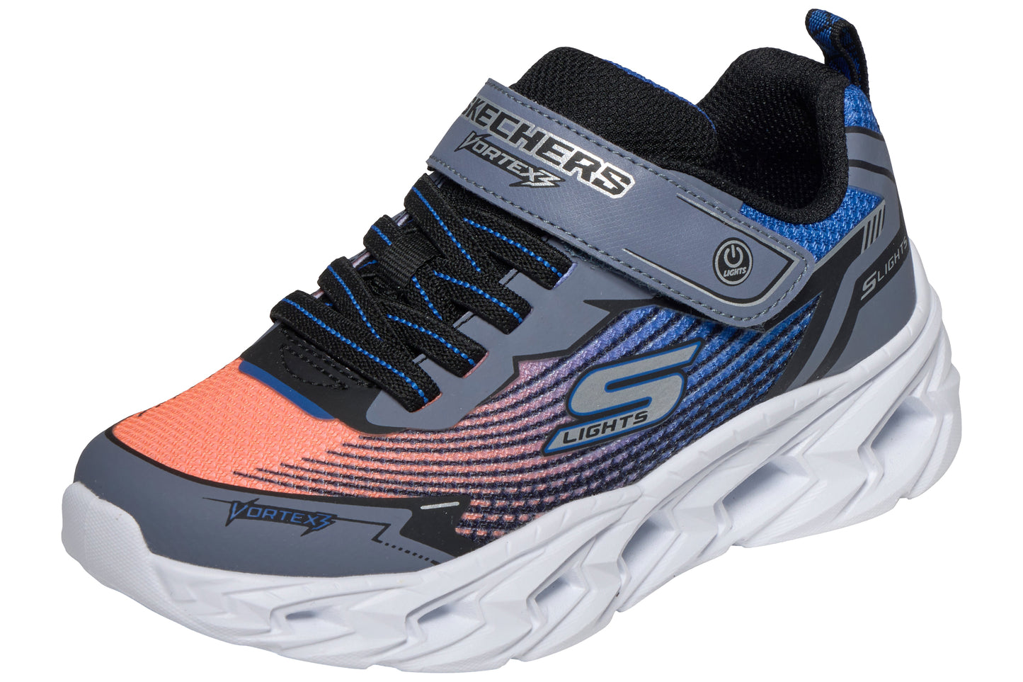 Skechers Vortex 3.0 400590L Blue/Black/Orange Boys Sports