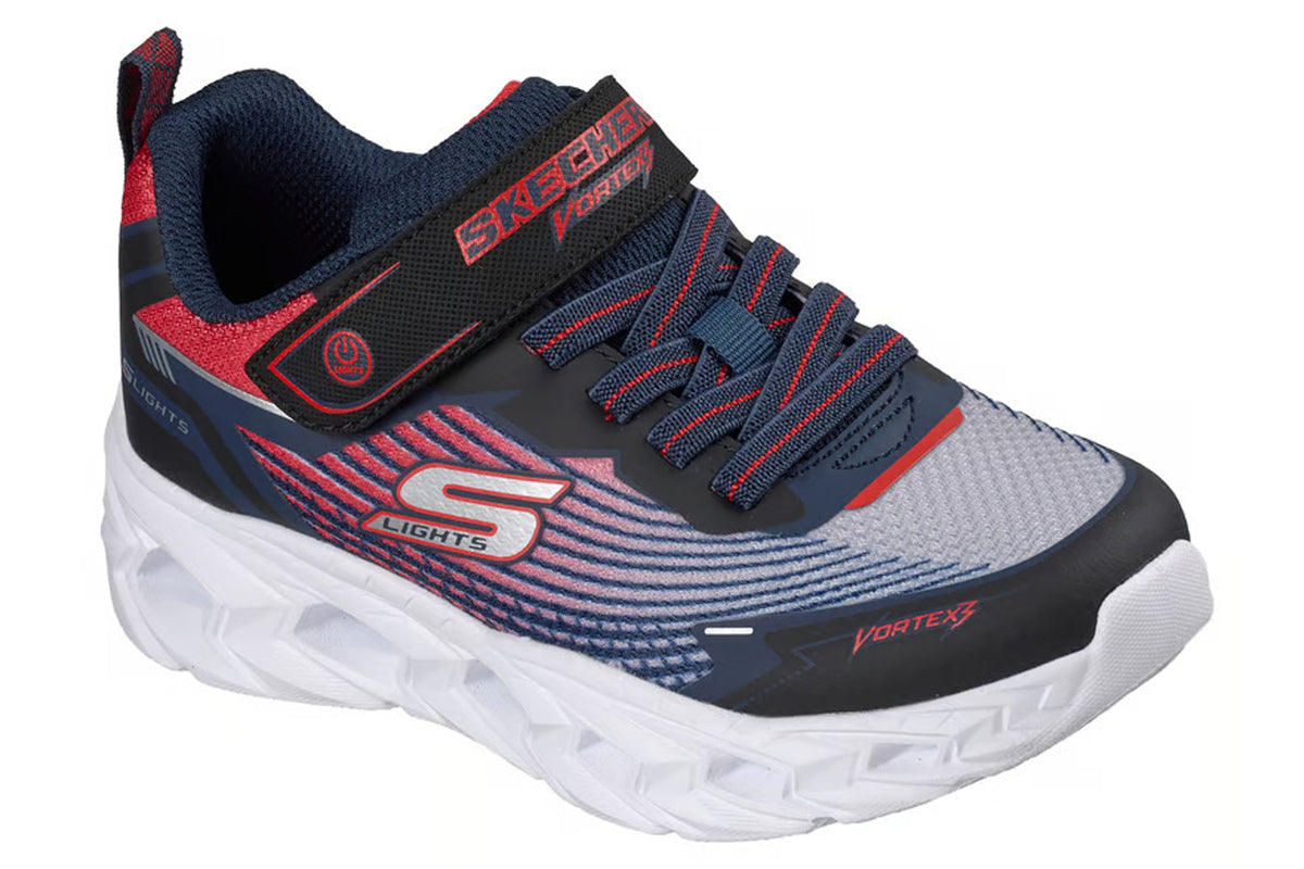 Skechers Vortex 3.0 400590LC Black/Red/Blue Boys Sports