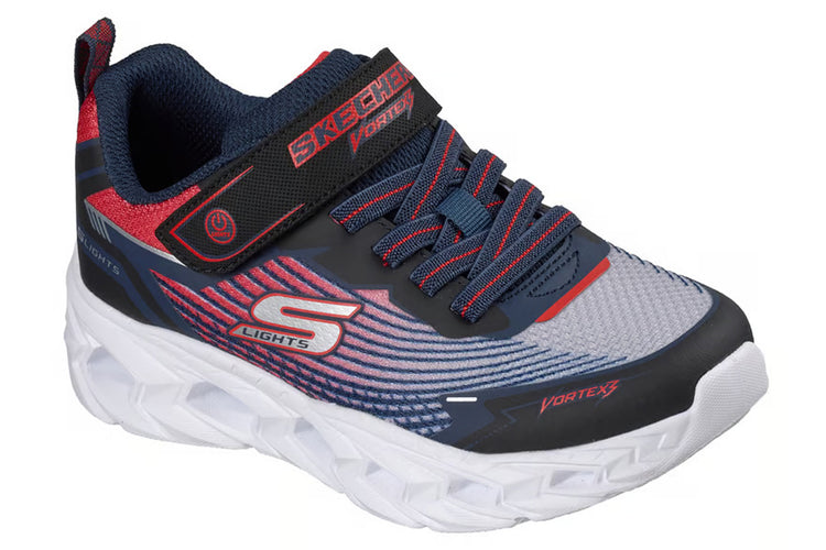 Skechers Vortex 3.0 400590LC Black/Red/Blue Boys Sports