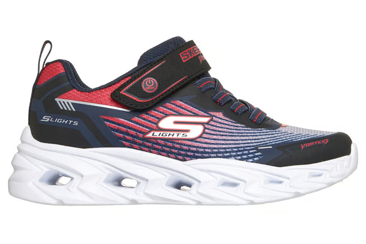 Skechers Vortex 3.0 400590LC Black/Red/Blue Boys Sports