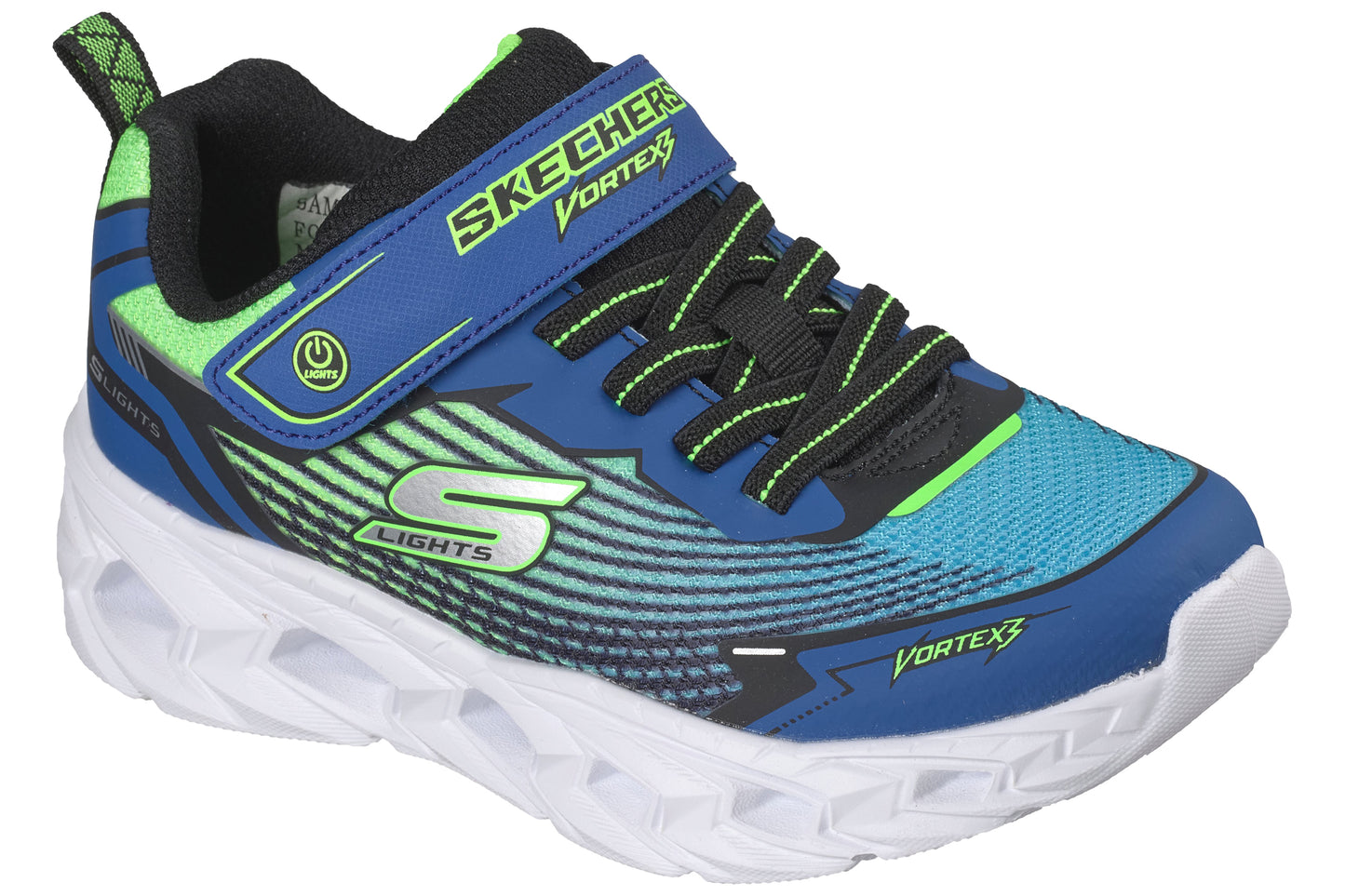 Skechers Vortex 3.0 400590L Blue/Black/Lime Boys Sports
