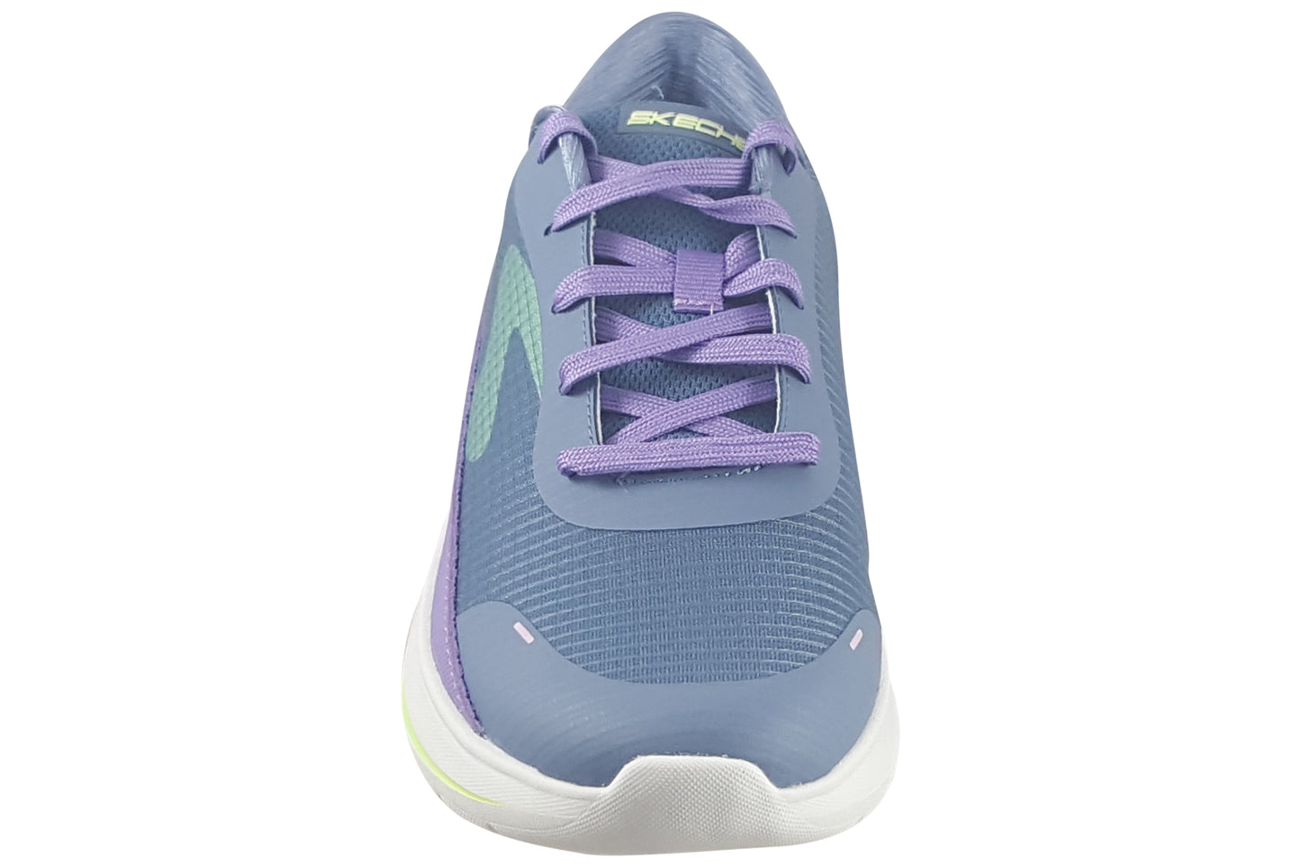 skechers wave 92 lace 303572l girls trainers charcoal purple top