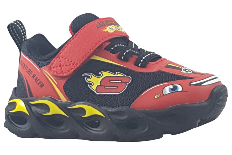 Skechers Wheel Buddies 402306N Red/Black Boys Trainers