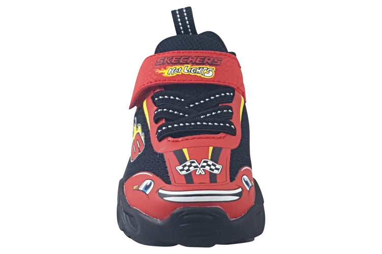 Skechers Wheel Buddies 402306N Red/Black Boys Trainers