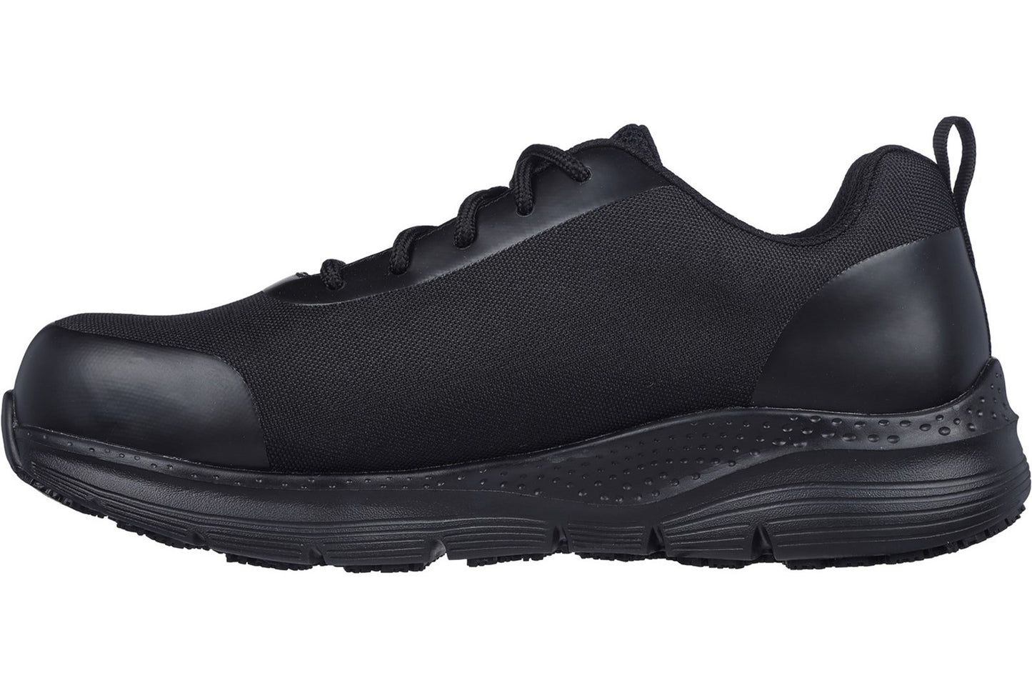Skechers Workwear Arch Fit SR Ringstap Black Mens Trainers