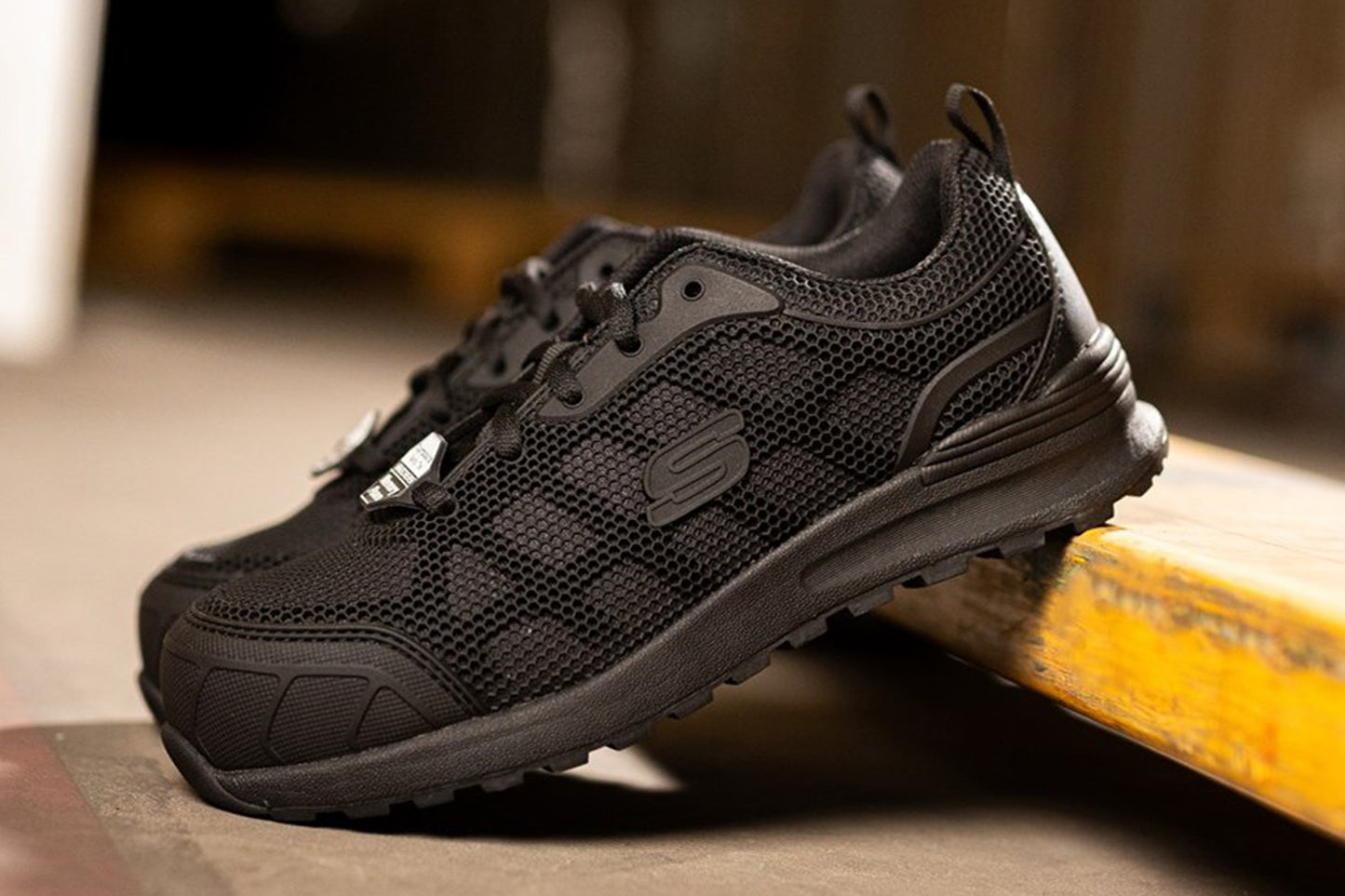Skechers Workwear Bulkin Ayak Black/Black Womens Fashion Trainers